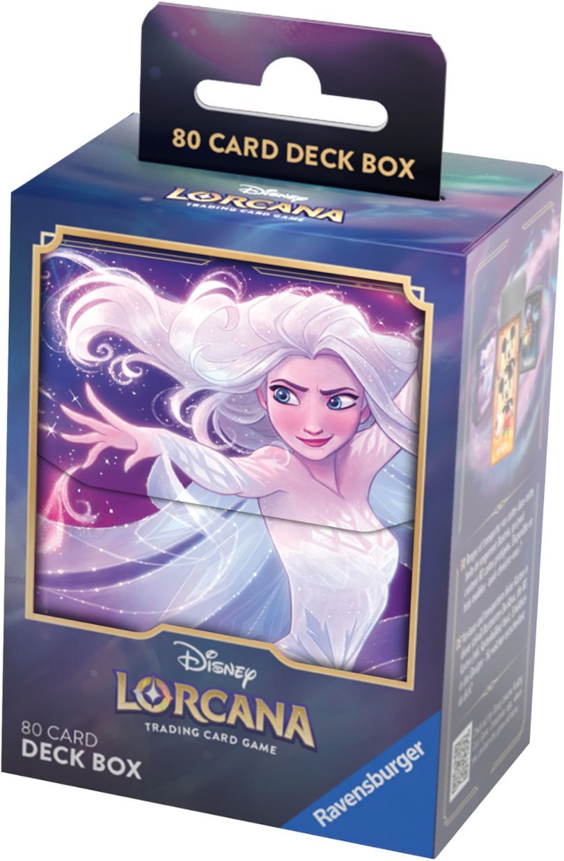 Disney Lorcana TCG The First Chapter Deck Box - Elsa (Holds 80 cards)
